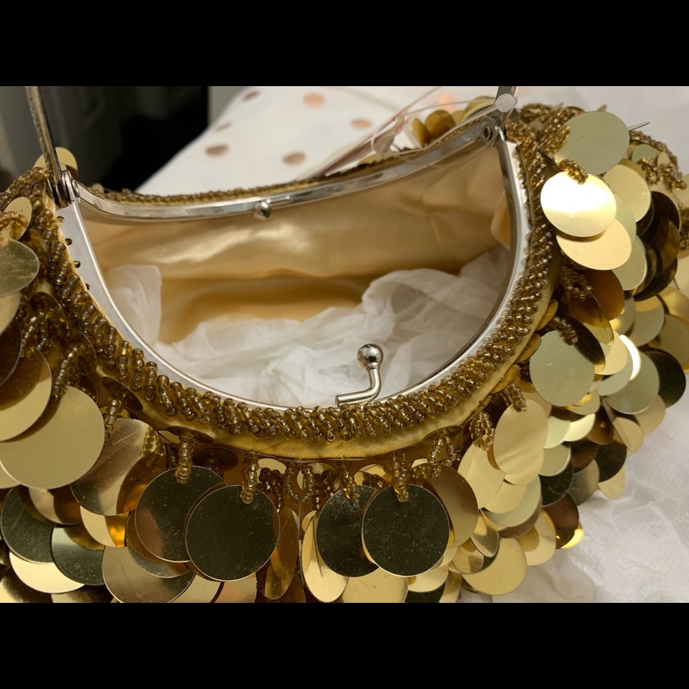 Gold Evening Bag - Lauren Tango, New York NWT